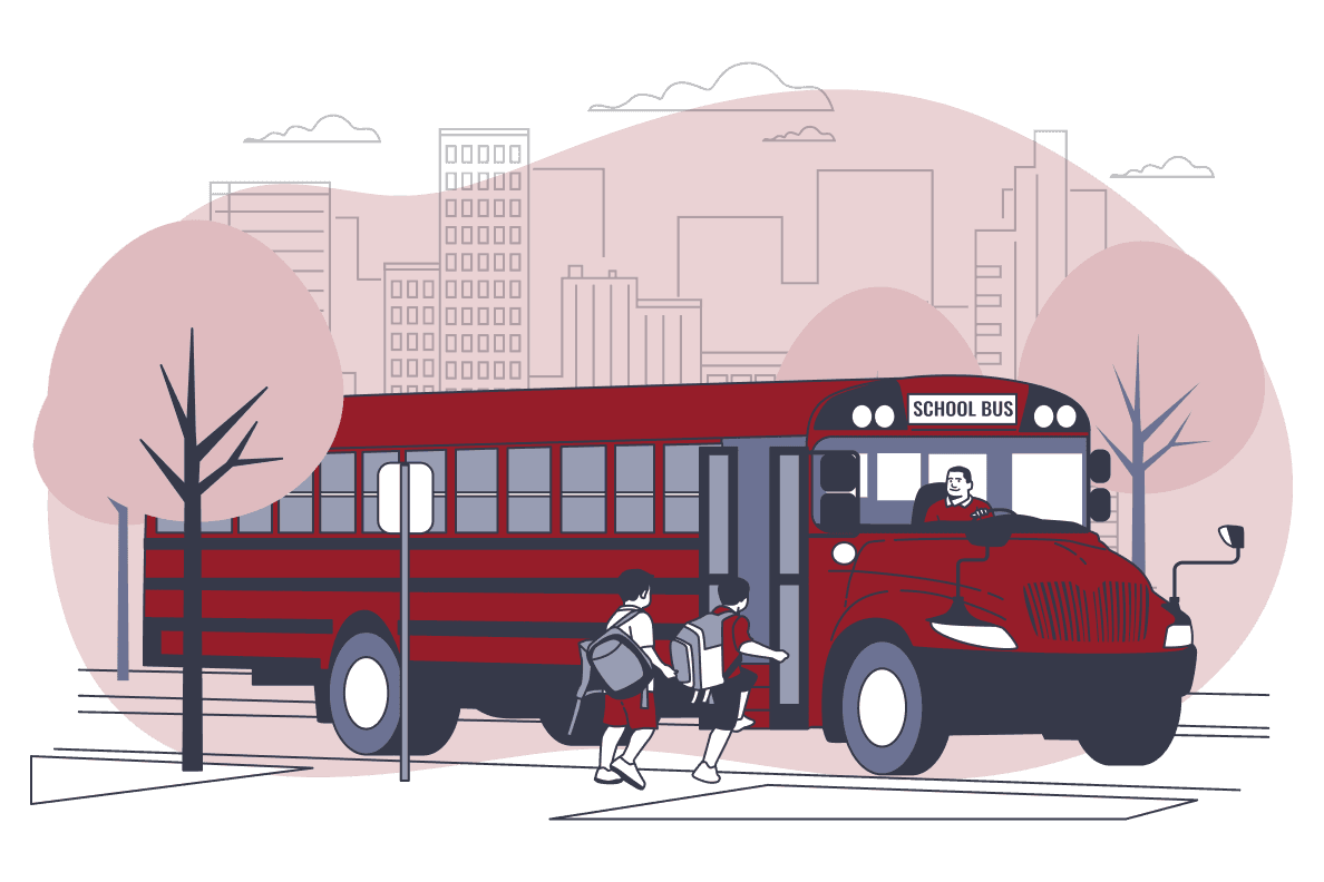Illustration of students celebrating graduation